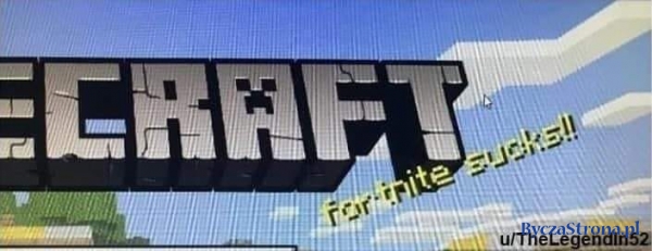 Minecraft fortnite sucks 